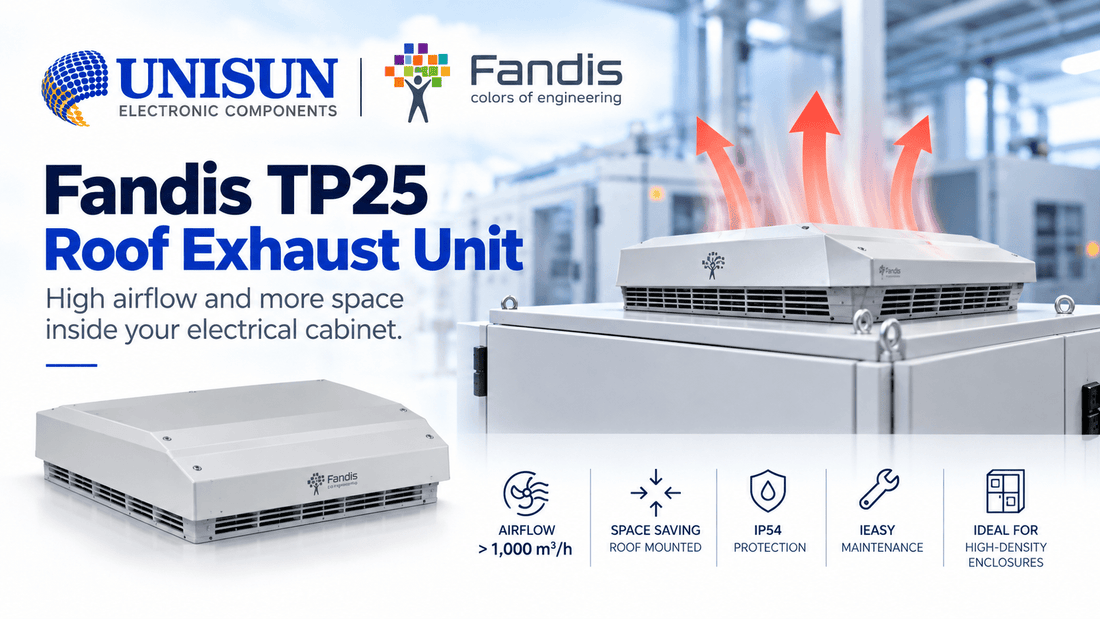Fandis TP25 Roof Exhaust Unit: More Space Inside the Enclosure, Higher Airflow - Unisun
