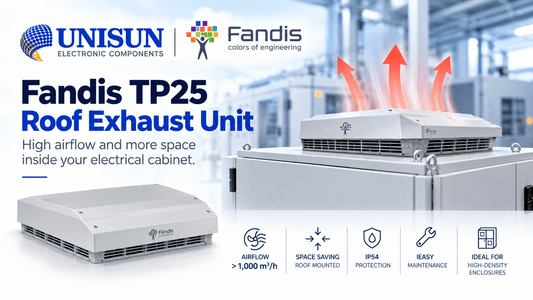 Fandis TP25 Roof Exhaust Unit: More Space Inside the Enclosure, Higher Airflow - Unisun