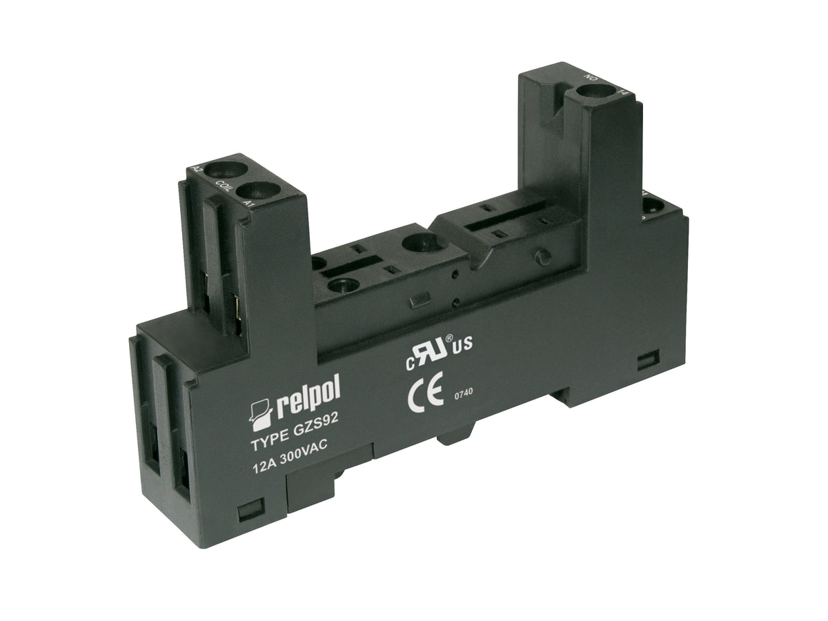 Relpol GZS92 (black) – Relay Sockets & Bases