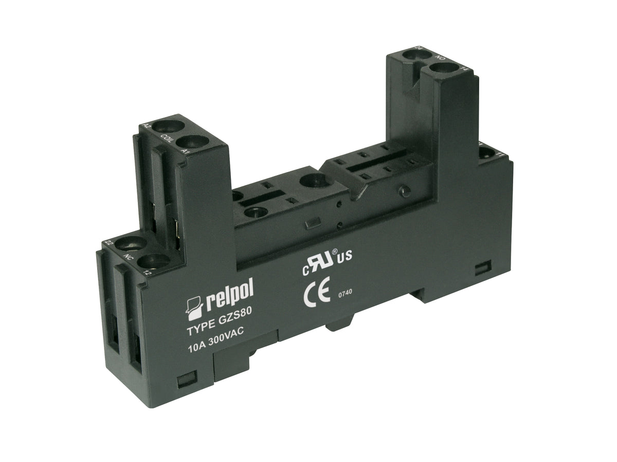 Relpol GZS80 – Relay Sockets & Bases