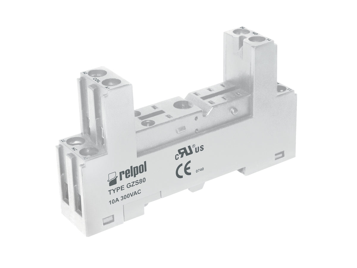 Relpol GZS80 GRAY – Relay Sockets & Bases