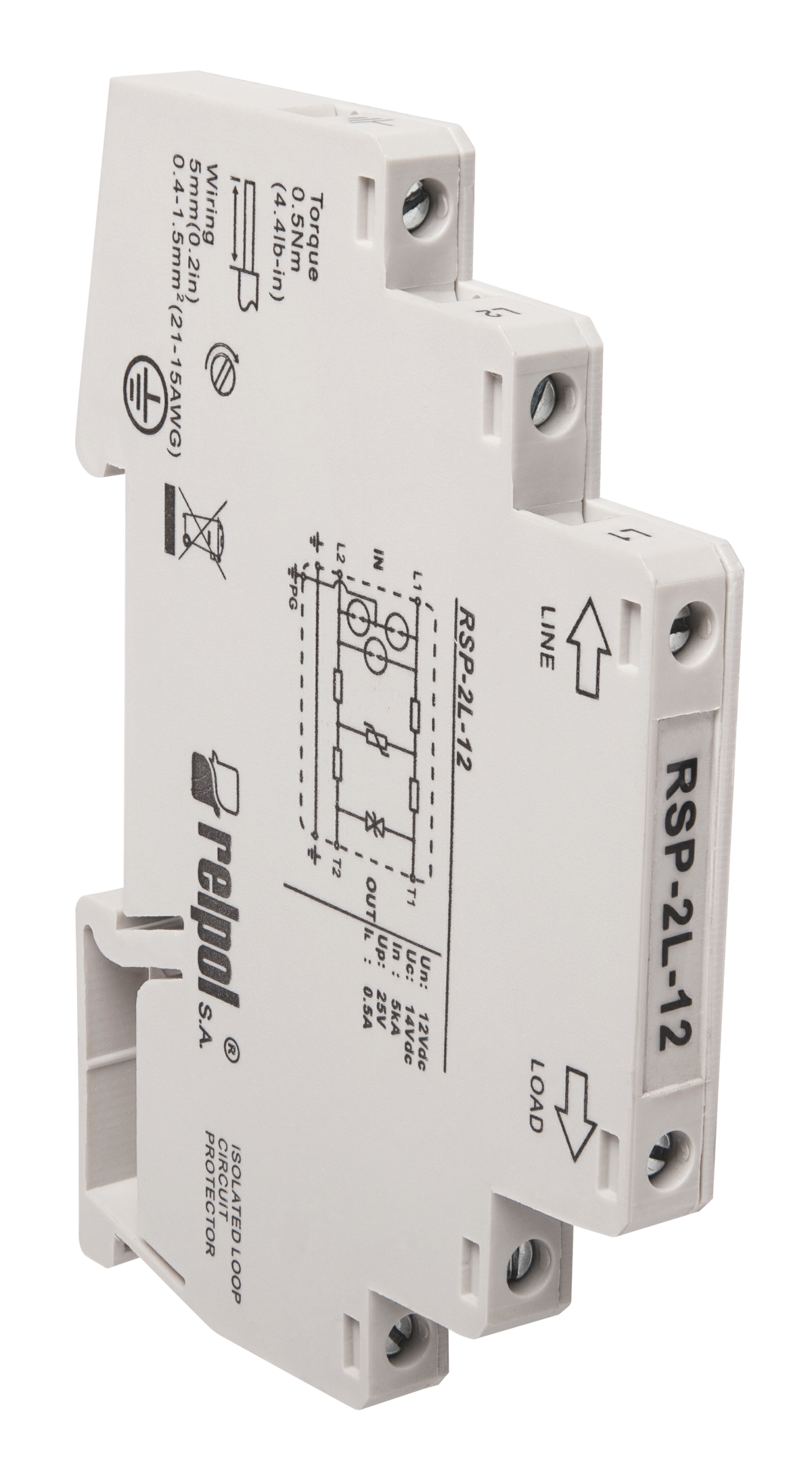Relpol RSP-2L-12 – Data Line Surge Protection