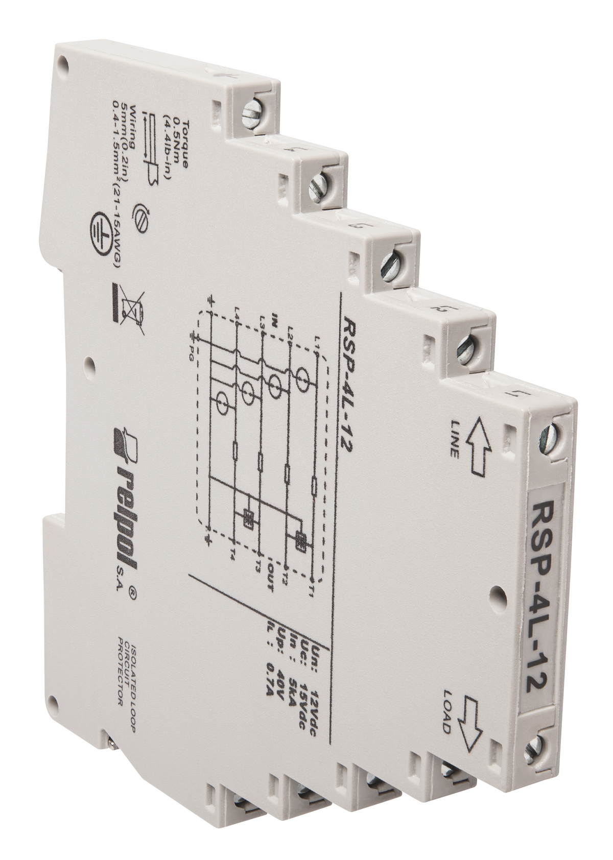Relpol RSP-4L-12 – Data Line Surge Protection