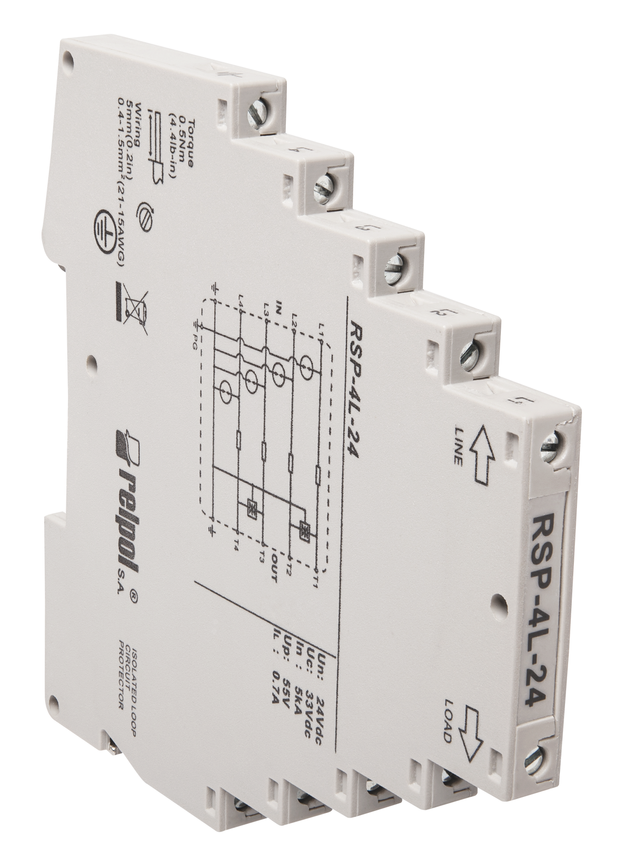 Relpol RSP-4L-24 – Data Line Surge Protection