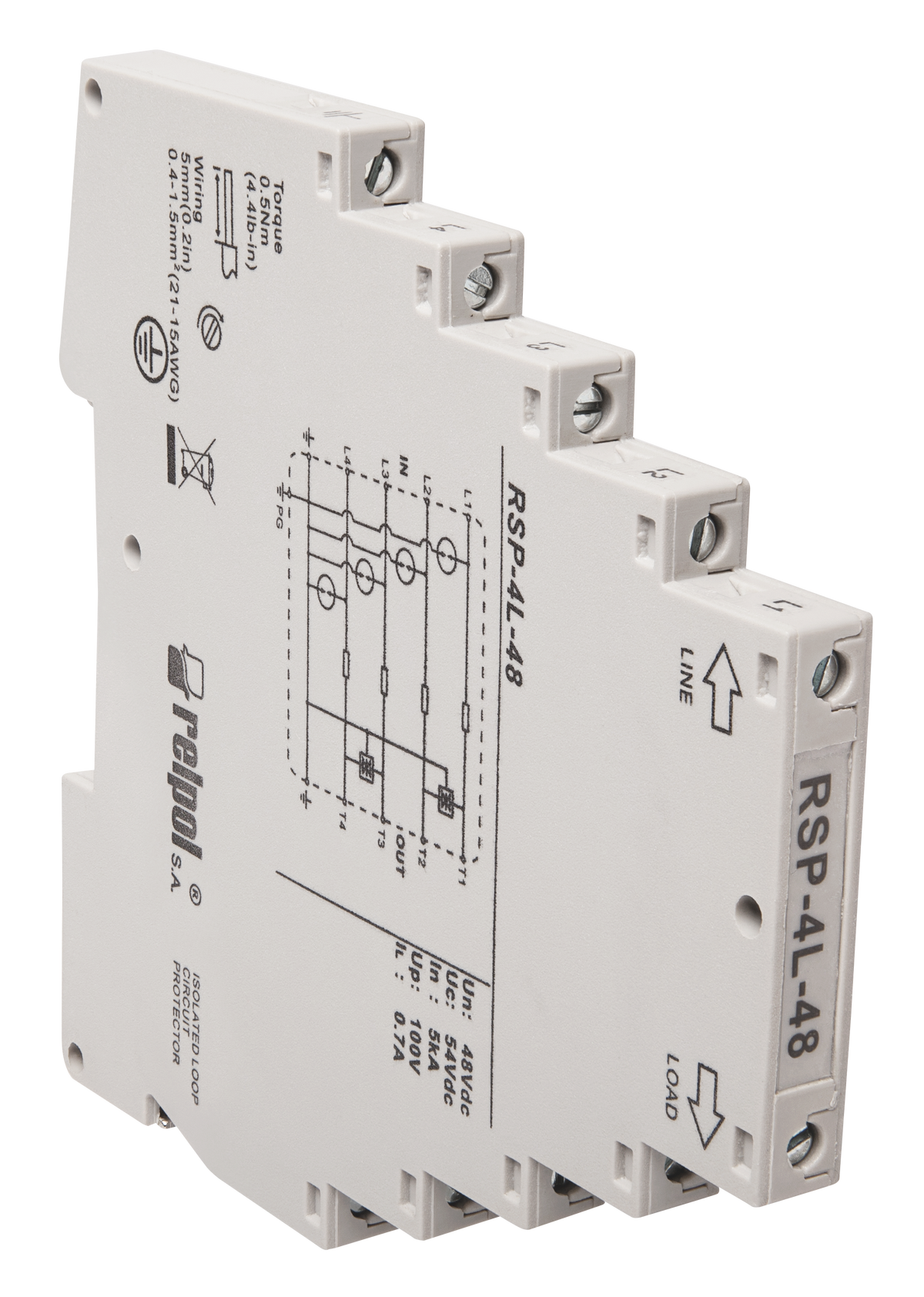 Relpol RSP-4L-48 – Data Line Surge Protection