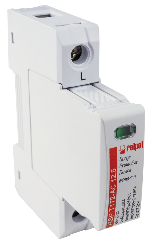 Relpol RSP-T1T2-AC 12.5/1P – AC Power Surge Protection