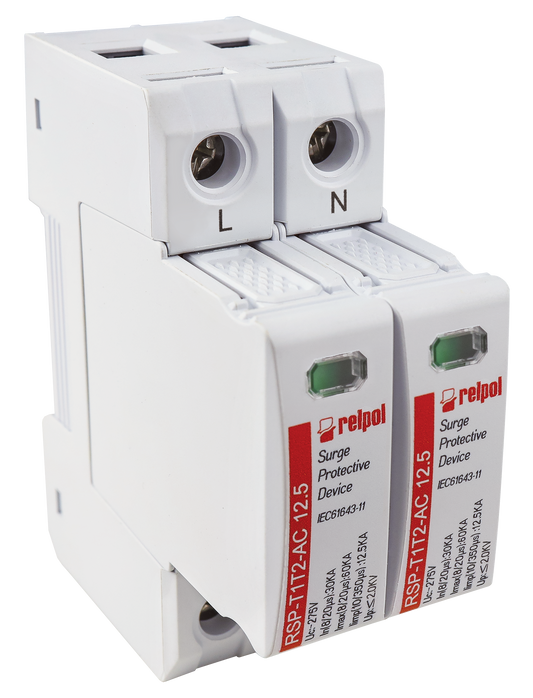 Relpol RSP-T1T2-AC 12.5/2P – AC Power Surge Protection