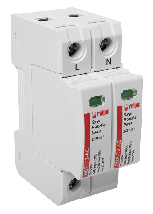 Relpol RSP-T2-AC/2P – AC Power Surge Protection