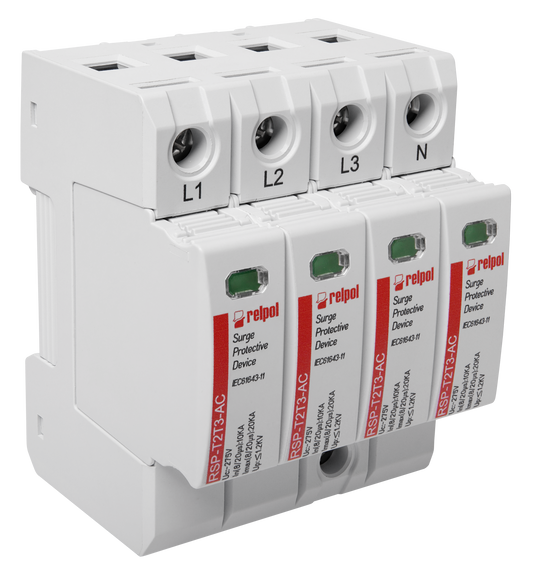 Relpol RSP-T2T3-AC/4P – AC Power Surge Protection