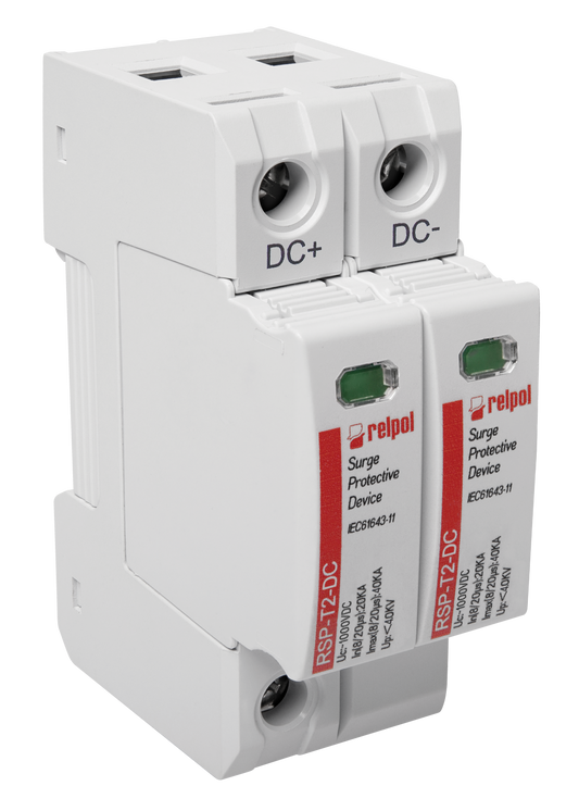 Relpol RSP-T2-DC/2P – DC Power Surge Protection