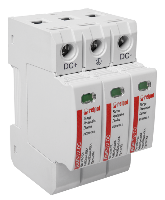 Relpol RSP-T2-DC/3P – DC Power Surge Protection