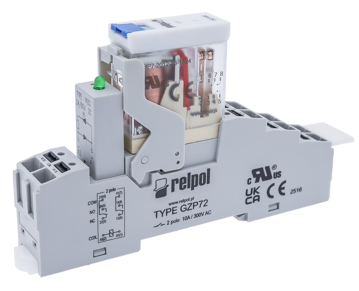 Relpol PI72P-024DC-Y42G-RS-2012 – Interface Relays