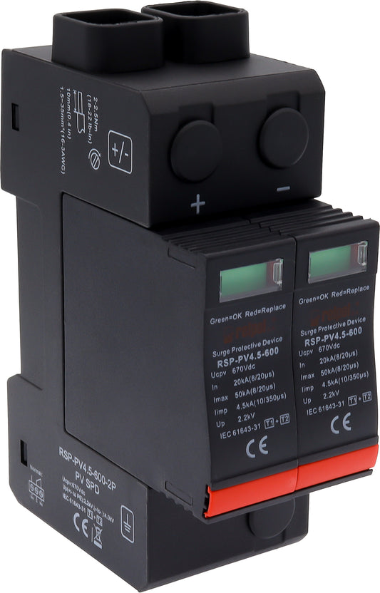 Relpol RSP-PV4.5-600-2P – Photovoltaic (PV) Surge Protection
