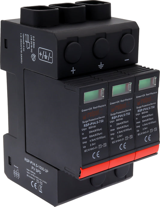 Relpol RSP-PV4.5-1500-3P – Photovoltaic (PV) Surge Protection