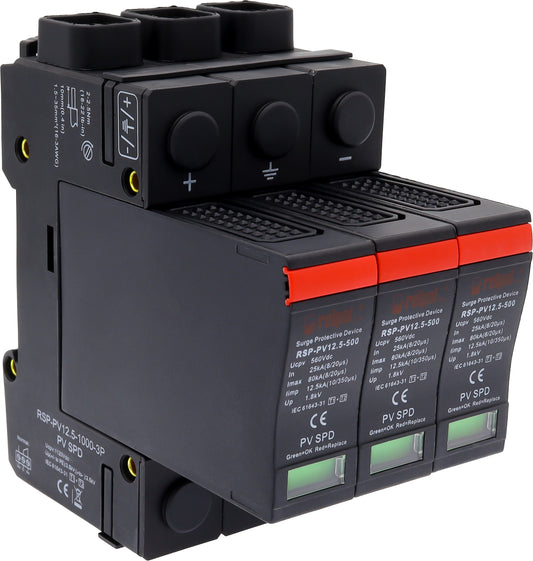 Relpol RSP-PV12.5-1000-3P – Photovoltaic (PV) Surge Protection