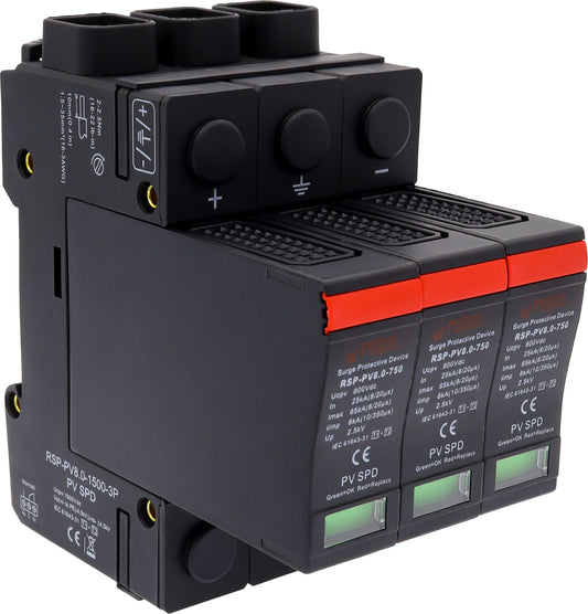 Relpol RSP-PV8.0-1500-3P – Photovoltaic (PV) Surge Protection