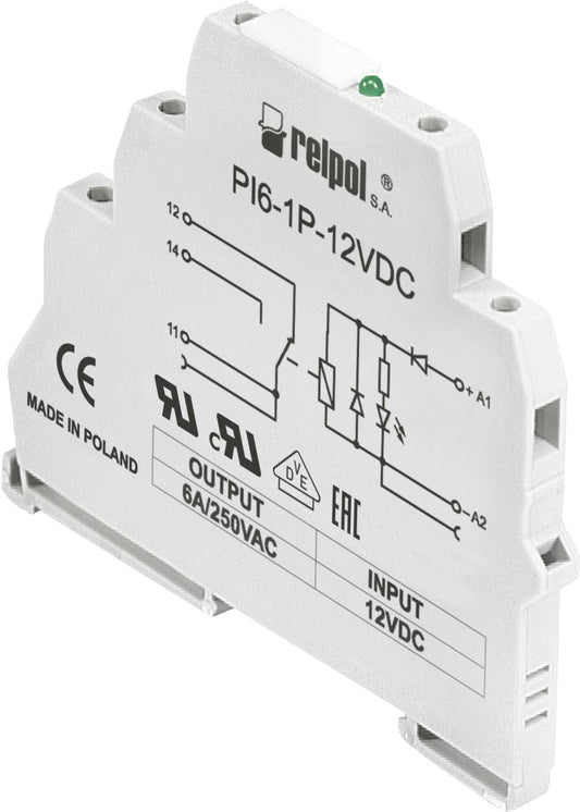 Relpol PI6-1P-24VAC/DC-01 – Interface Relays