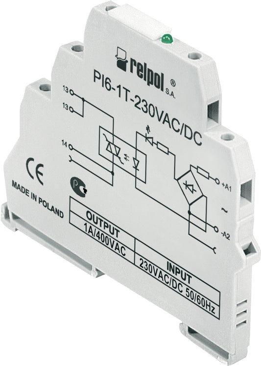 Relpol PI6-1T-24VAC/DC – Interface Relays