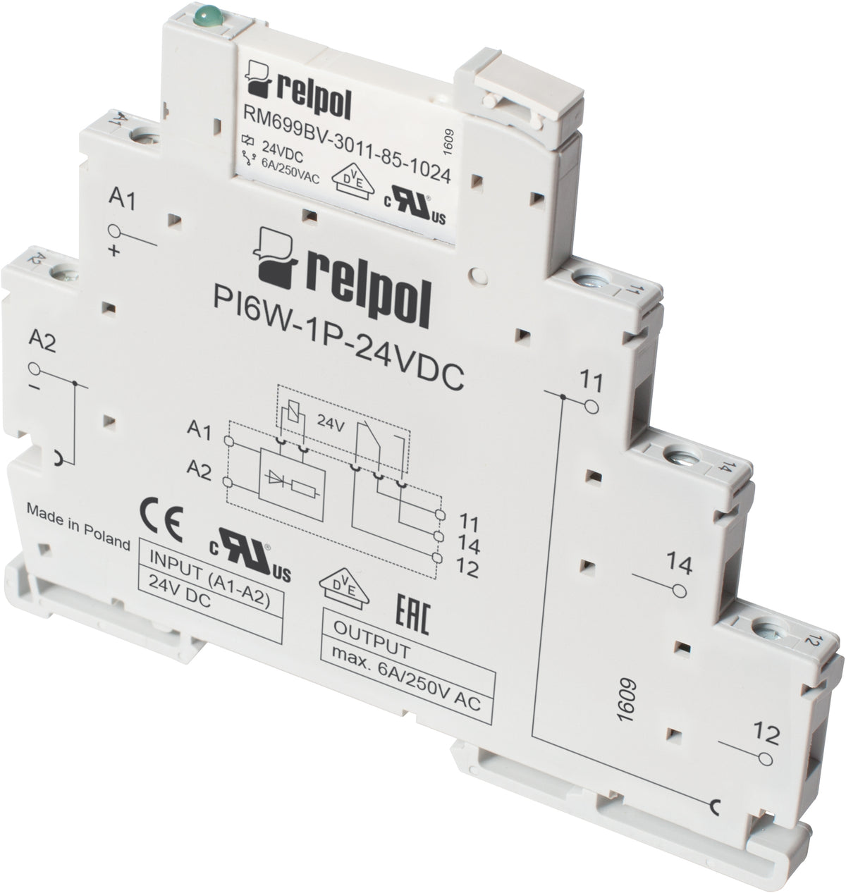 Relpol PIR6W-1P-36VDC – Interface Relays