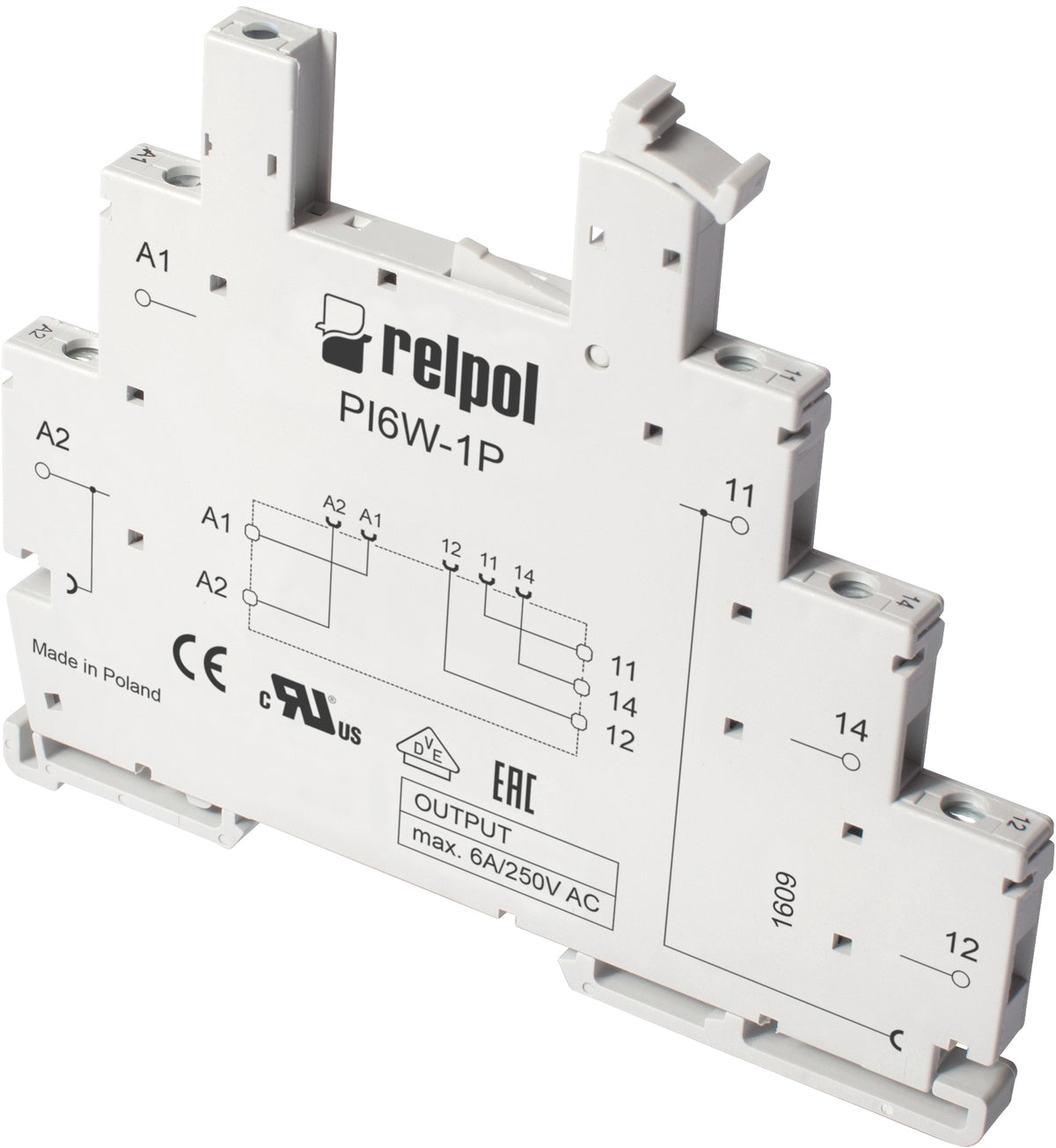 Relpol PI6W-1P – Relay Sockets & Bases