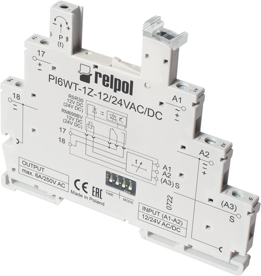 Relpol PIR6WT-1Z-230VAC-R – Time Relays
