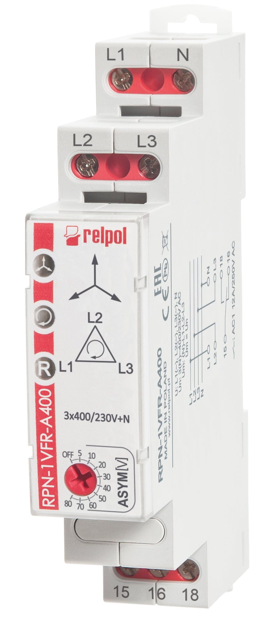 Relpol RPN-1VFR-A400 – Monitoring Relays
