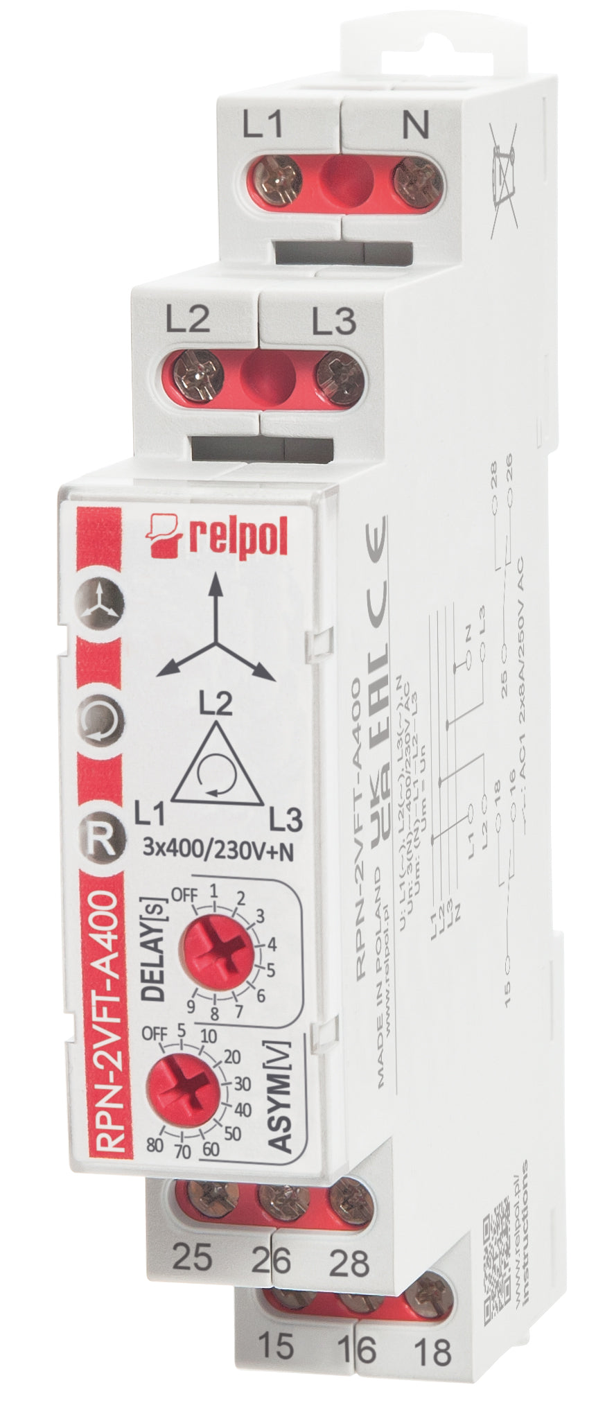Relpol RPN-2VFT-A400 – Monitoring Relays