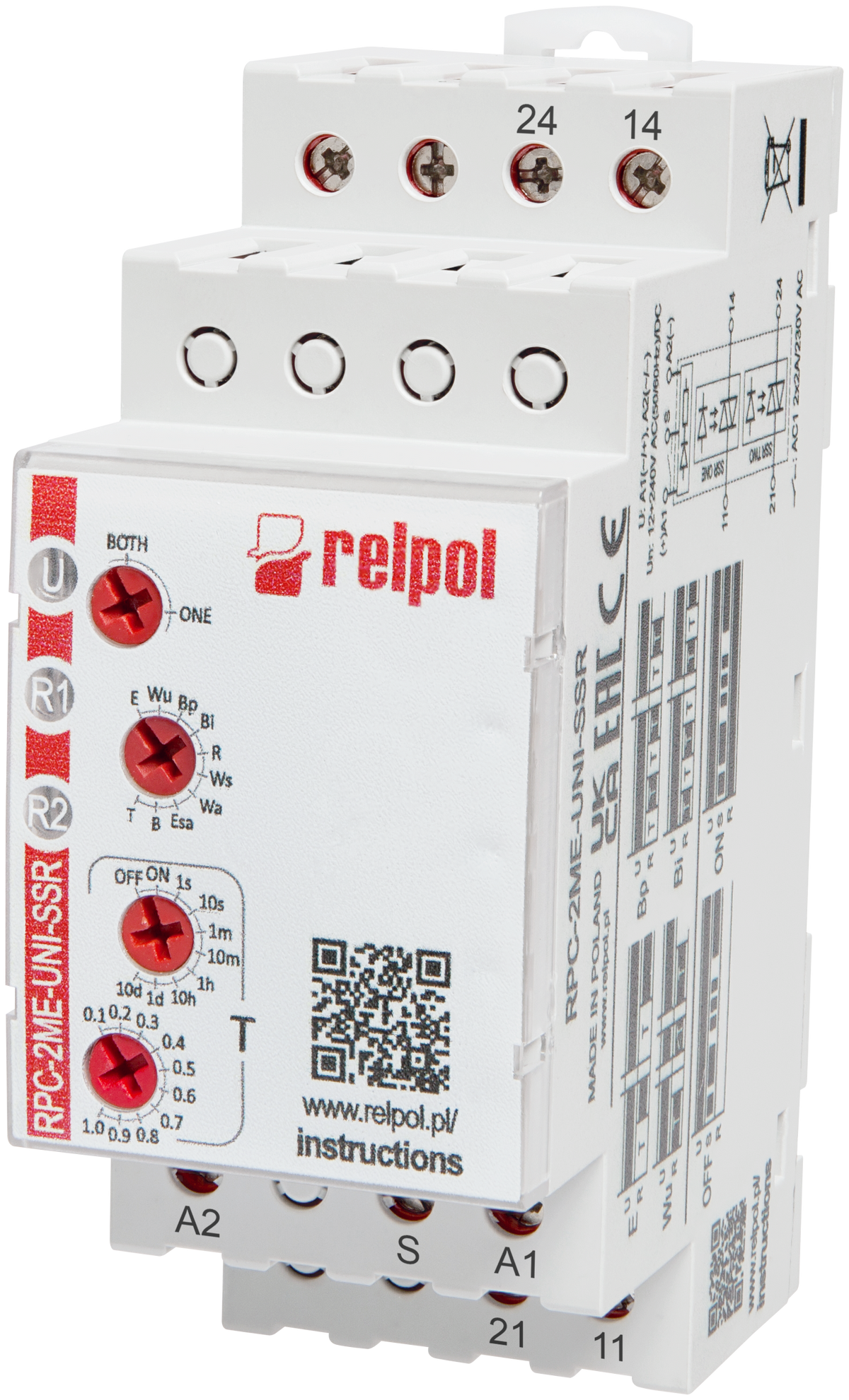 Relpol RPC-2ME-UNI-SSR – Time Relays