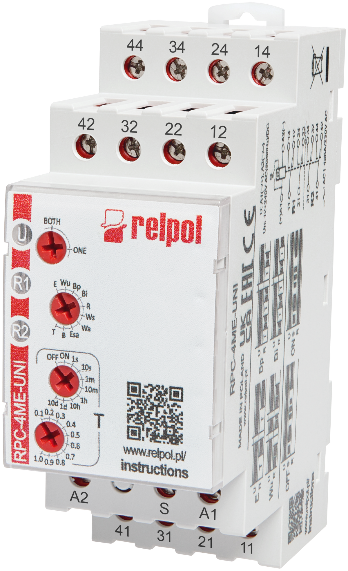 Relpol RPC-4ME-UNI – Time Relays