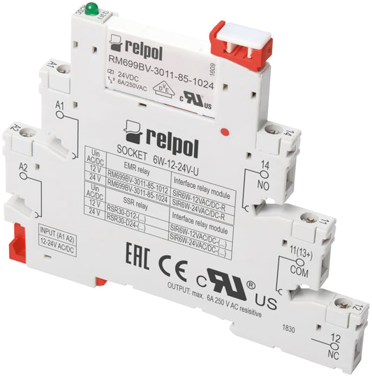 Relpol SIR6W-110-125VAC/DC-R01 – Interface Relays