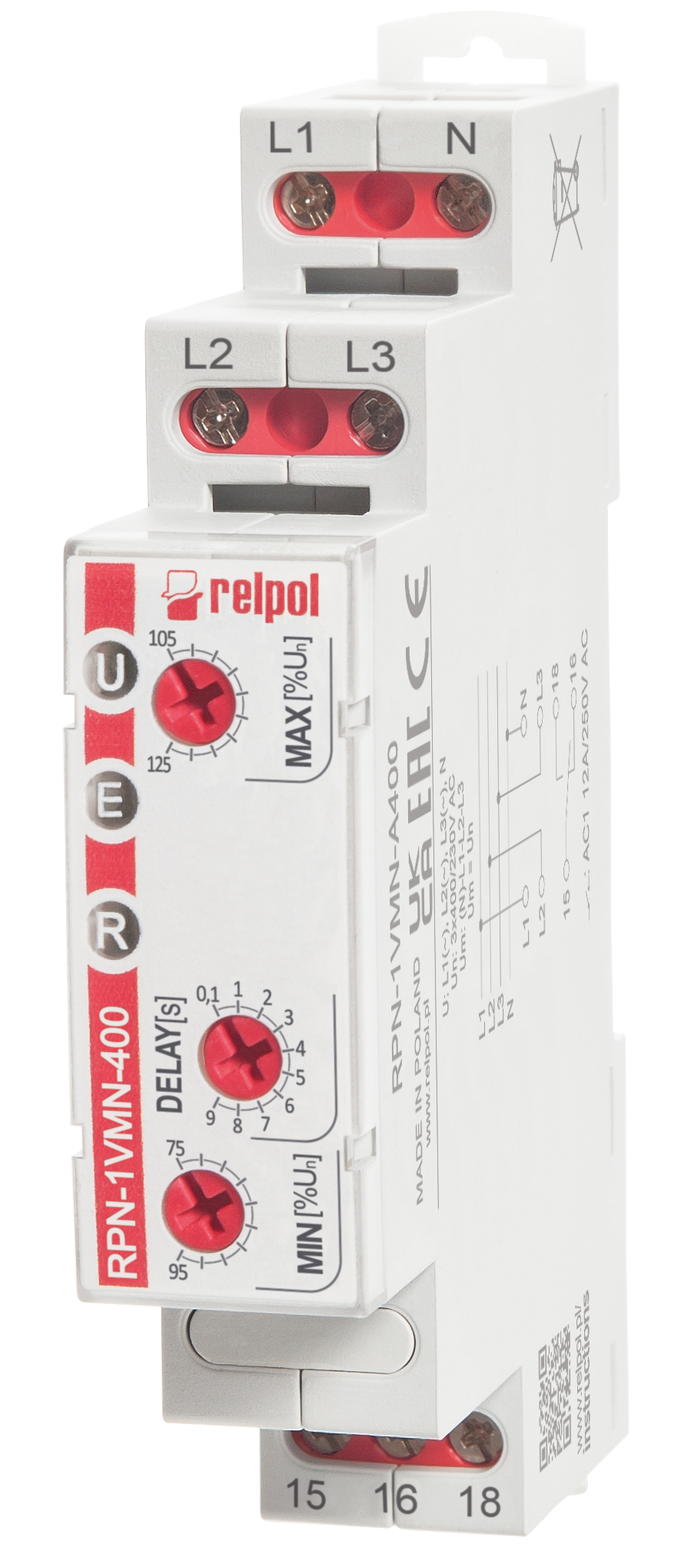 Relpol RPN-1VMN-A400 – Monitoring Relays