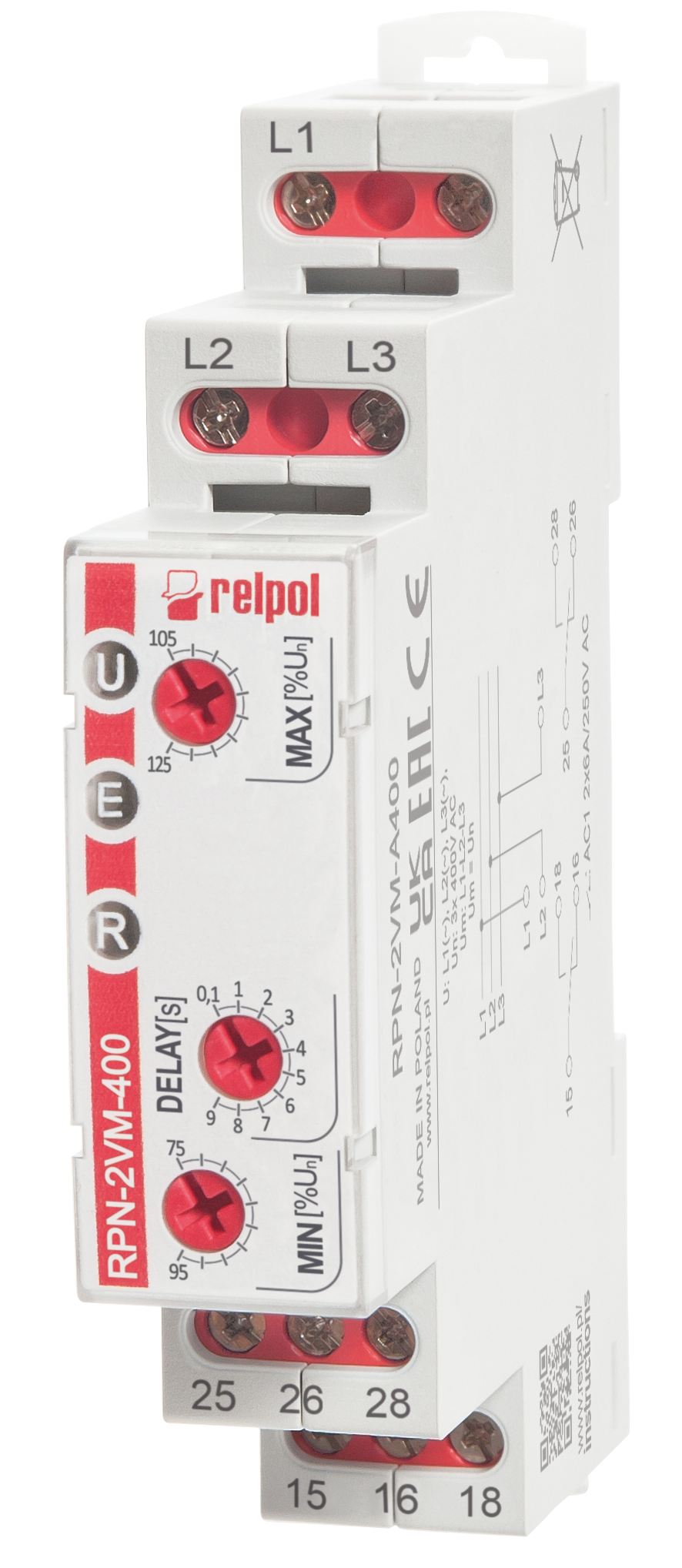 Relpol RPN-2VM-A400 – Monitoring Relays
